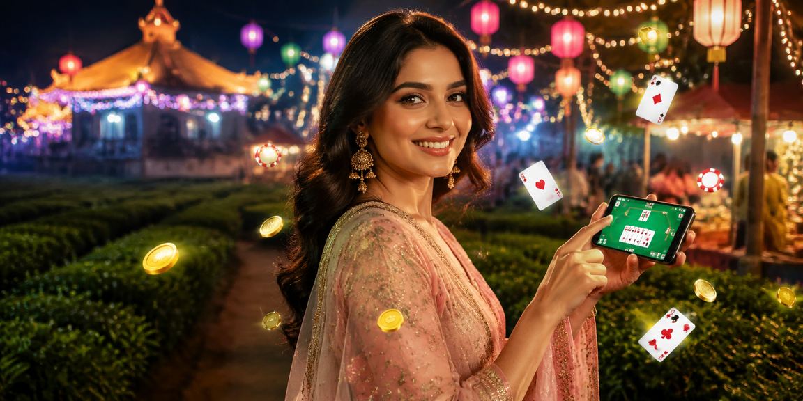 ময়মনসিংহে ঈদ উৎসবে রামি কার্ড গেম উপভোগ